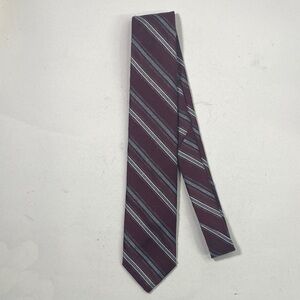 Classic Burgundy Striped Tie
